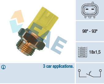 Temperaturschalter, Kühlerlüfter FAE 36500
