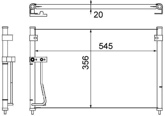 Kondensator, Klimaanlage MAHLE AC257000S