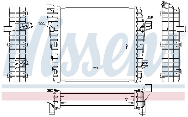 Kühler, Motorkühlung NISSENS 65320
