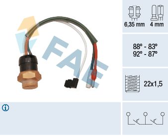 Temperaturschalter, Kühlerlüfter FAE 38190