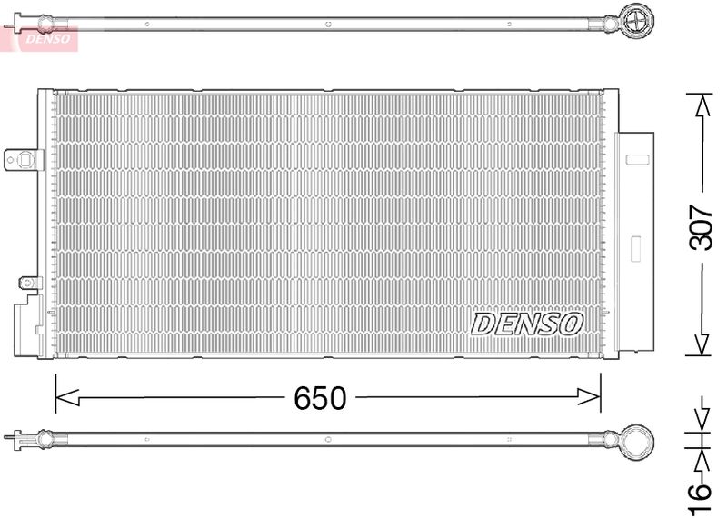 Klimakondensator Klimakühler Denso DCN20024