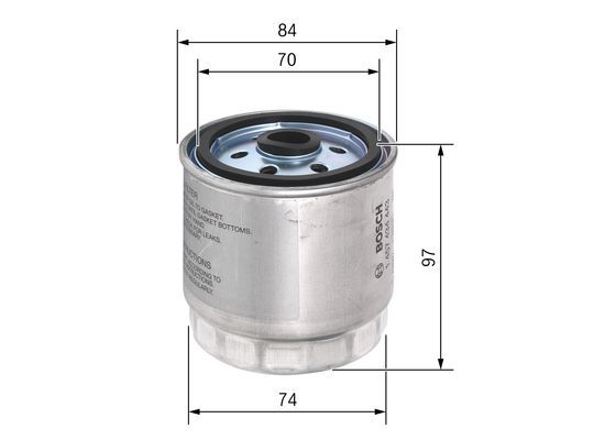 Bränslefilter BOSCH 1 457 434 443