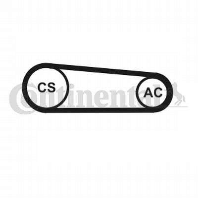 Keilrippenriemensatz CONTINENTAL CTAM 4PK917 ELAST T1