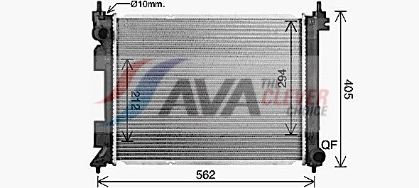 Kühler, Motorkühlung AVA QUALITY COOLING KA2344