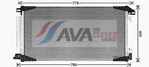 Kondensator, Klimaanlage AVA QUALITY COOLING TO5789D