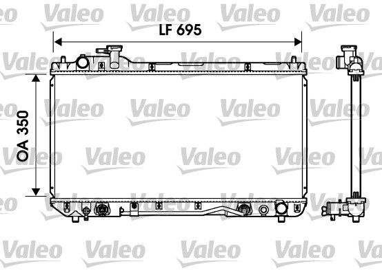 Kühler, Motorkühlung VALEO 734217