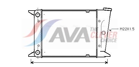 Kühler, Motorkühlung AVA QUALITY COOLING VN2006