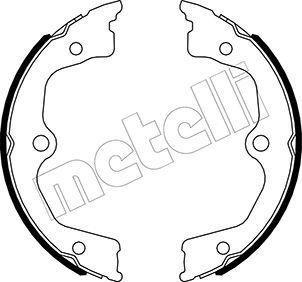 Bremsbackensatz, Feststellbremse METELLI 53-0495