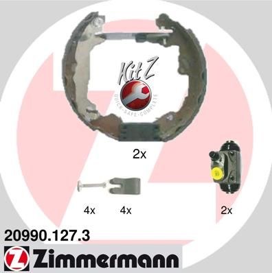 Bremsbackensatz ZIMMERMANN 20990.127.3