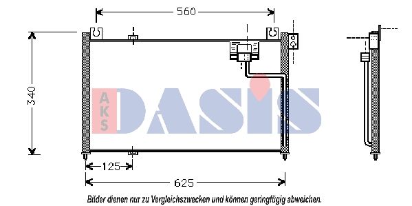 Kondensator, Klimaanlage AKS DASIS 112310N