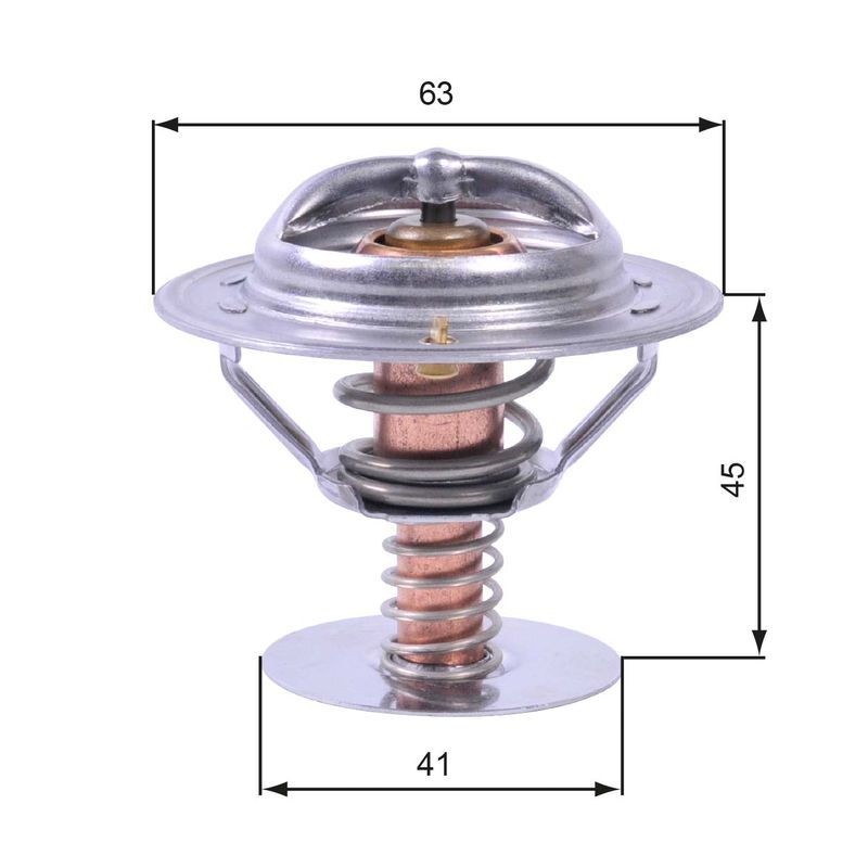 Kühlwasserthermostat Gates TH43080