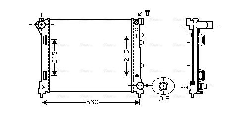 Kühler, Motorkühlung AVA QUALITY COOLING fta2403