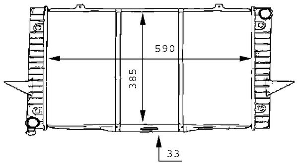 Kühler, Motorkühlung MAHLE CR165000S