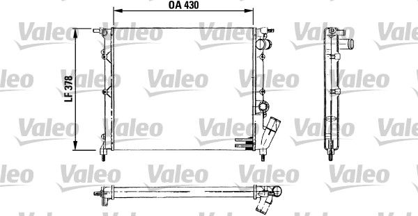 Kühler, Motorkühlung VALEO 730499