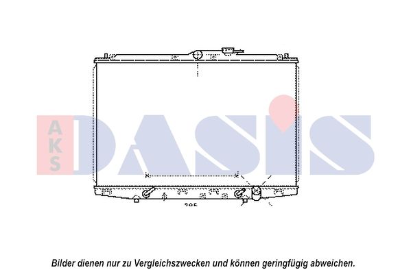 Kühler, Motorkühlung AKS DASIS 100076N