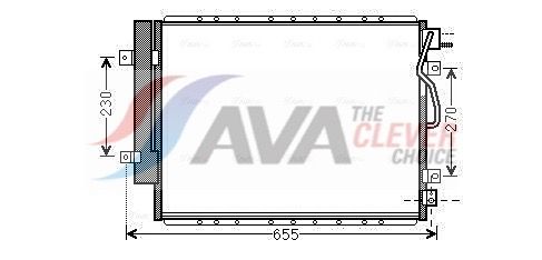 Kondensator, Klimaanlage AVA QUALITY COOLING KA5123D