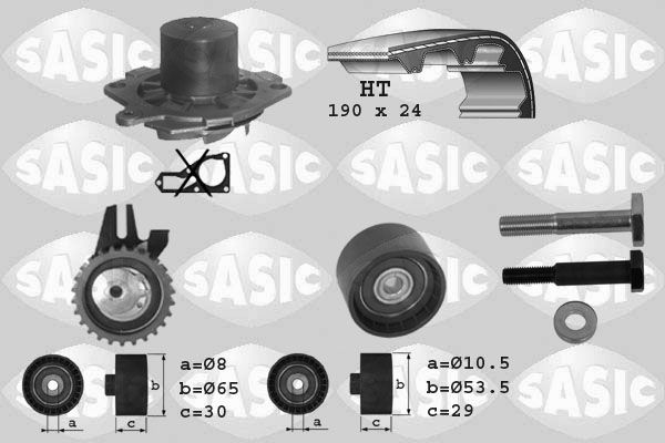 Wasserpumpe + Zahnriemensatz SASIC 3906007