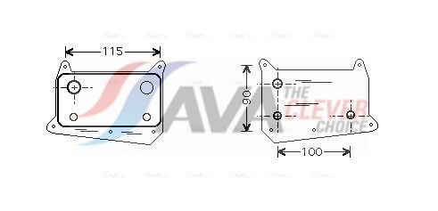 Ölkühler, Motoröl AVA QUALITY COOLING MS3318