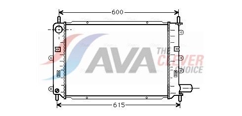 Kühler, Motorkühlung AVA QUALITY COOLING FD2151