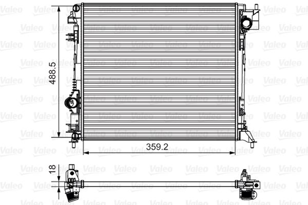 Kühler, Motorkühlung VALEO 735624