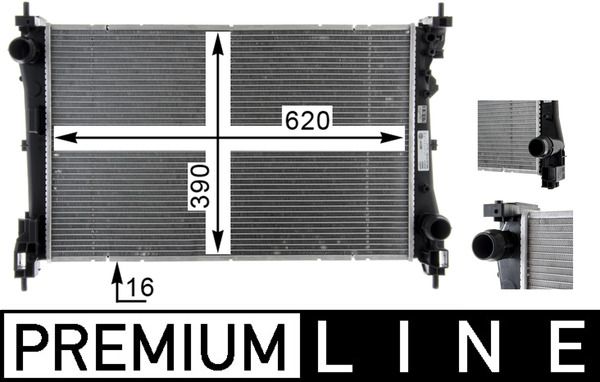 Kühler, Motorkühlung MAHLE CR1588000P