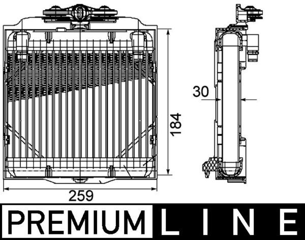 Ölkühler, Automatikgetriebe MAHLE CLC102000P