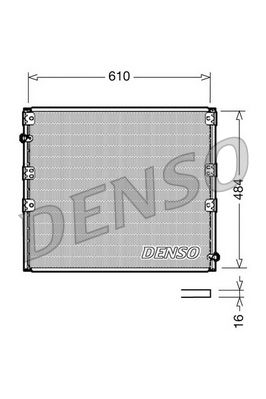 Kondensator, Klimaanlage DENSO DCN50020