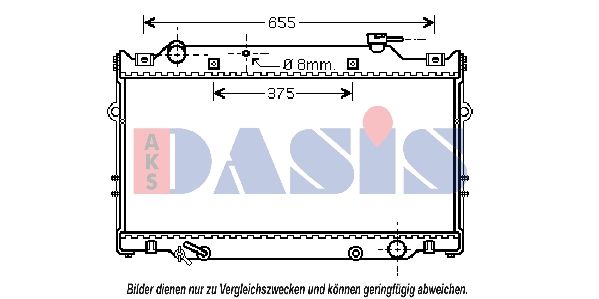 Kühler, Motorkühlung AKS DASIS 210129N