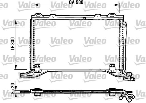 Kondensator, Klimaanlage VALEO 816949