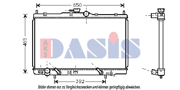Kühler, Motorkühlung AKS DASIS 100019N