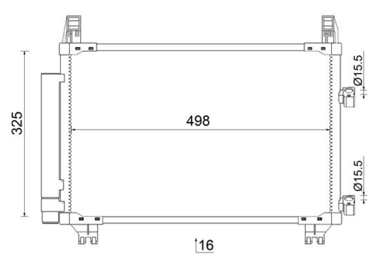 Kondensator, Klimaanlage MAHLE AC793000S
