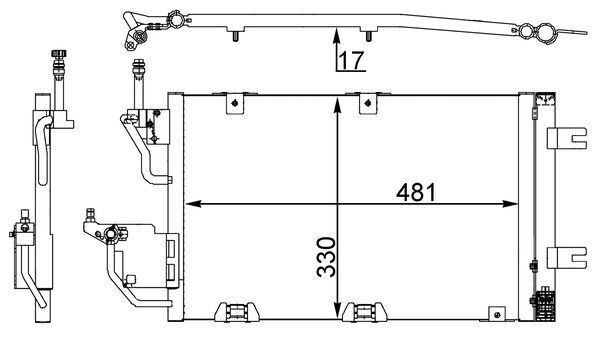 Kondensator, Klimaanlage MAHLE AC400000S