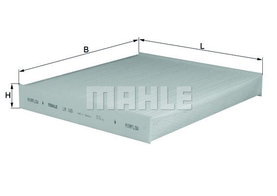 Filter, kupéventilation KNECHT LA 189