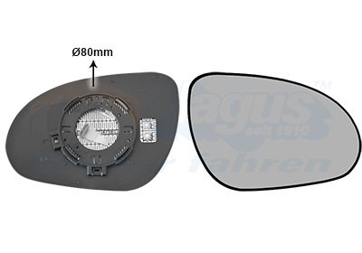 Spiegelglas, Außenspiegel VAN WEZEL 8207836