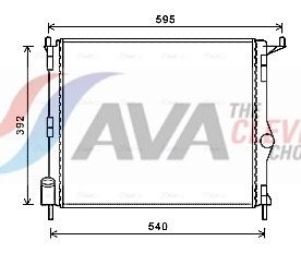 Kühler, Motorkühlung AVA QUALITY COOLING RTA2476