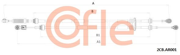 Seilzug Schaltgetriebe COFLE 2CB.AR001