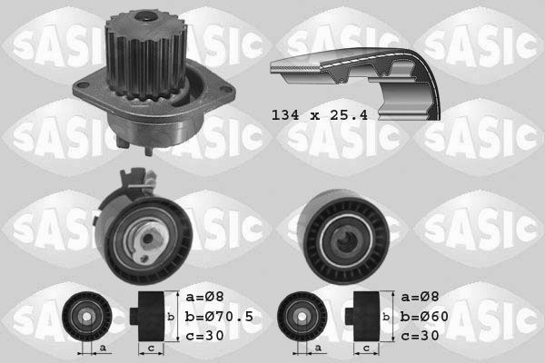 Wasserpumpe + Zahnriemensatz SASIC 3900015