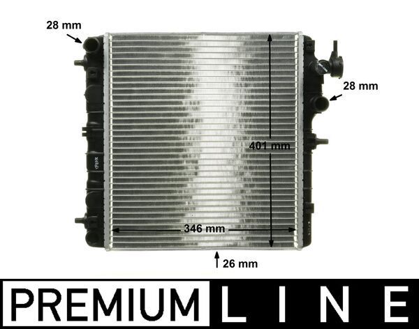 Kühler, Motorkühlung MAHLE CR1116000P