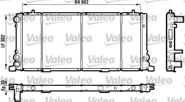 Kühler, Motorkühlung VALEO 730349