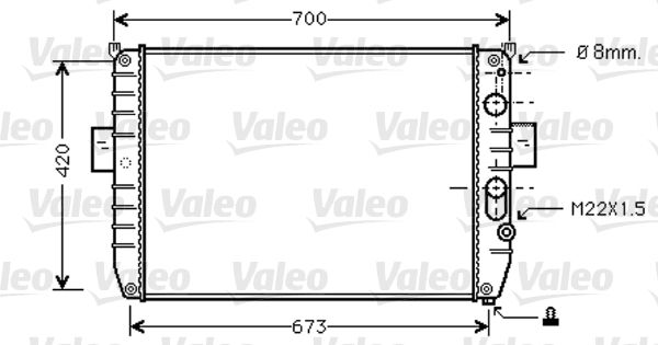 Kühler, Motorkühlung VALEO 733409