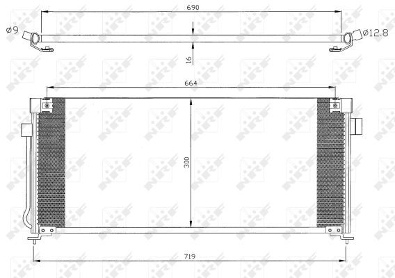 Kondensator, Klimaanlage NRF 35324
