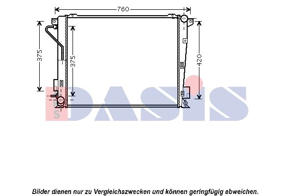 Kühler, Motorkühlung AKS DASIS 560039N