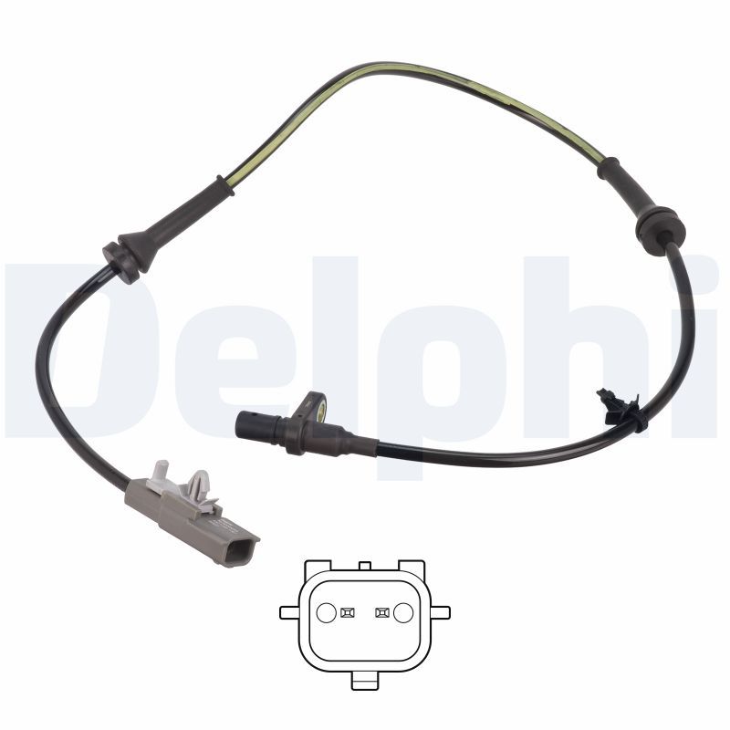 Sensor, Raddrehzahl DELPHI SS21256-12B1