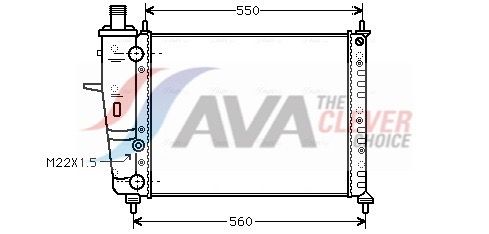 Kühler, Motorkühlung AVA QUALITY COOLING FT2160