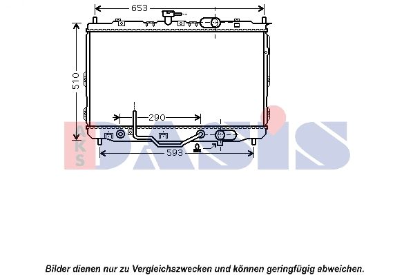 Kühler, Motorkühlung AKS DASIS 510085N