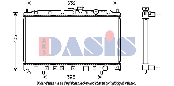Kühler, Motorkühlung AKS DASIS 140024N