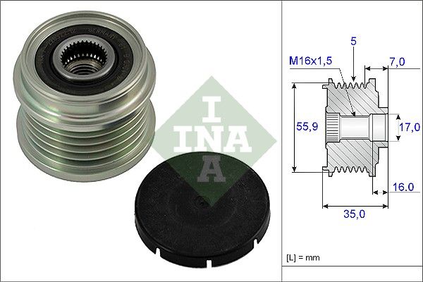 Generatorfreilauf INA 535 0007 10
