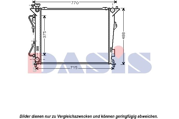 Kühler, Motorkühlung AKS DASIS 560042N