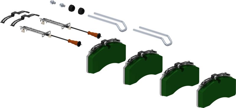 Bremsbelagsatz, Scheibenbremse WABCO 6403229392