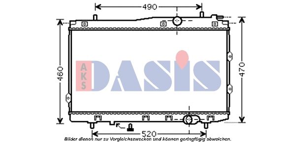 Kühler, Motorkühlung AKS DASIS 510086N